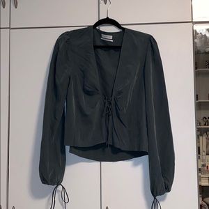 Urban Outfitters Green Cross Top Size L!